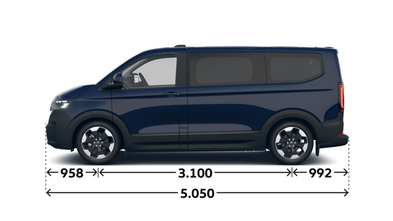 e-Caravelle PanAmericana kurzer Radstand Seite