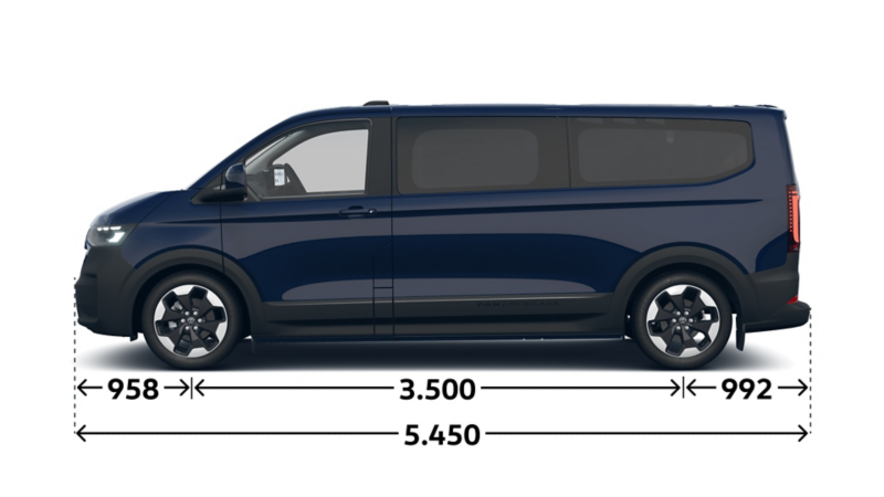 e-Caravelle PanAmericana langer Radstand Seite