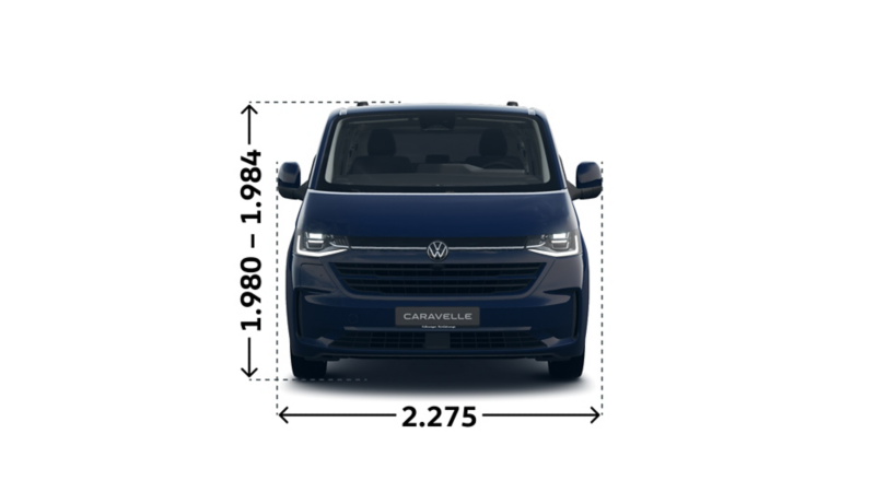 e-Caravelle Style kurzer Radstand Front