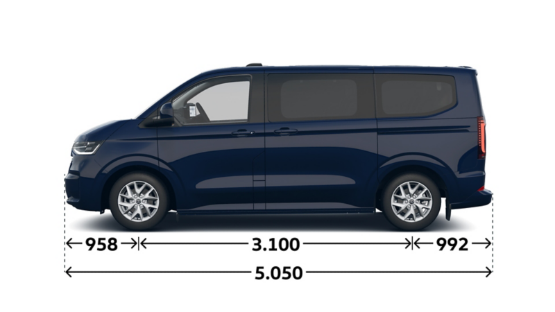 e-Caravelle Style kurzer Radstand Seite