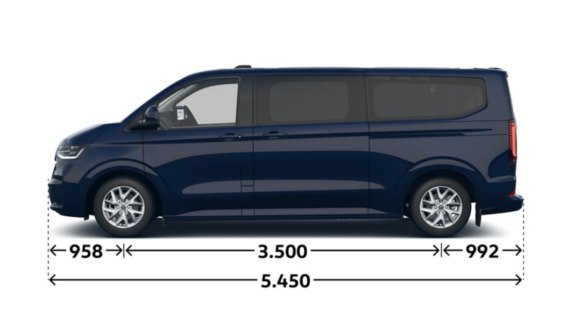 e-Caravelle Style langer Radstand Seite