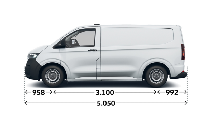 e-Transporter Kastenwagen kurzer Radstand Seite