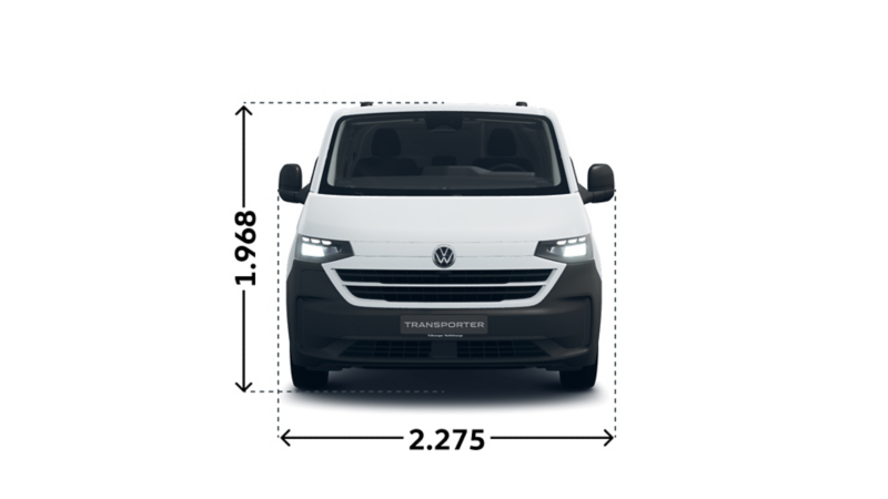 e-Transporter Kastenwagen L-Trennwand langer Radstand vorne