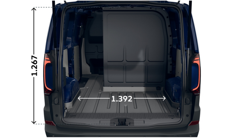 e-Transporter Kastenwagen L-Trennwand PanAmericana kurzer Radstand hinten