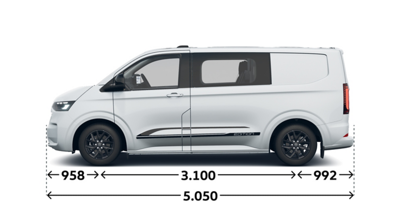 e-Transporter Kastenwagen Plus Edition kurzer Radstand Seite