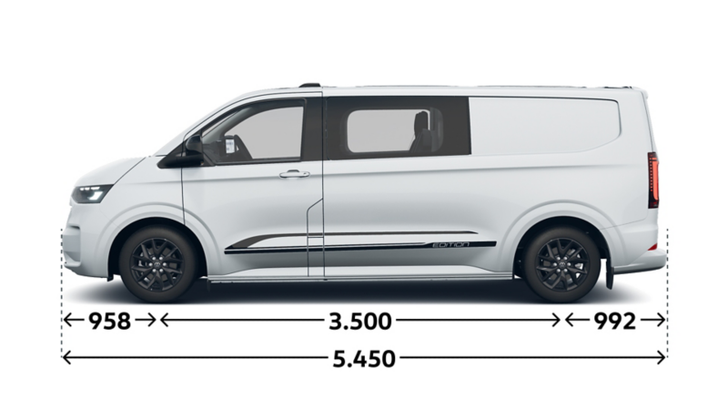 e-Transporter Kastenwagen Plus Edition langer Radstand Seite