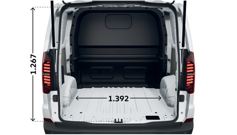 e-Transporter Kastenwagen Plus kurzer Radstand hinten