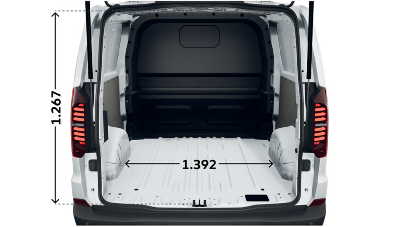 e-Transporter Kastenwagen Plus langer Radstand hinten