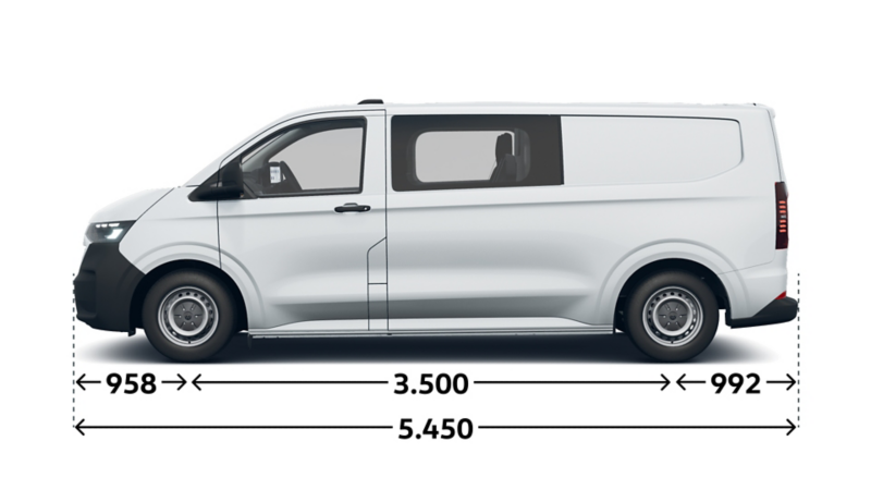 e-Transporter Kastenwagen Plus langer Radstand Seite