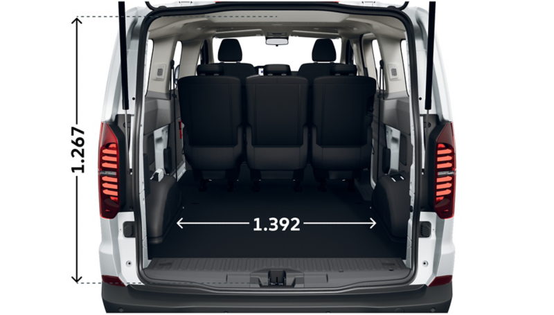 e-Transporter Kombi kurzer Radstand hinten