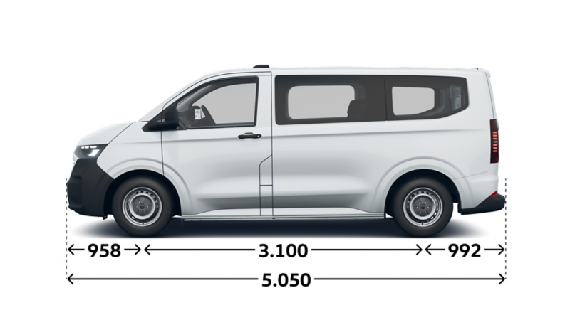 e-Transporter Kombi kurzer Radstand Seite
