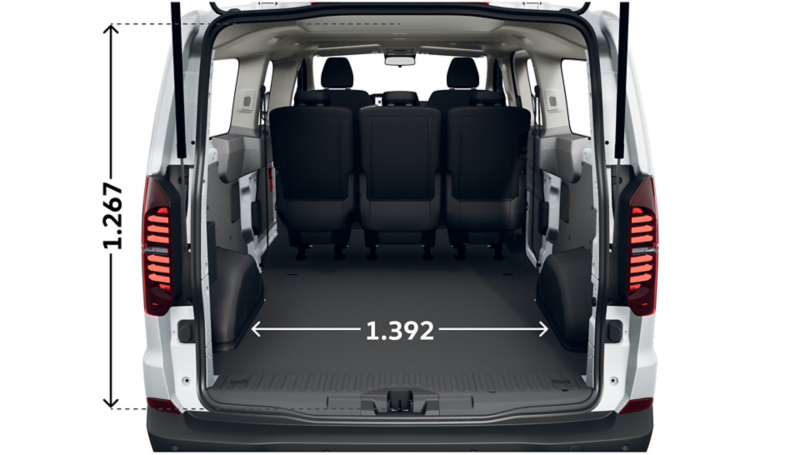 e-Transporter Kombi langer Radstand hinten