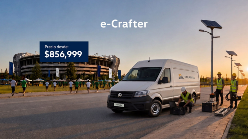 Adquiere un camioneta de trabajo tipo Van eléctrica Volkswagen e-Crafter
