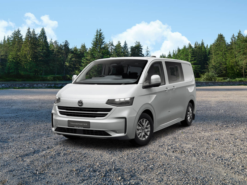 Image showing a white Transporter kombi.