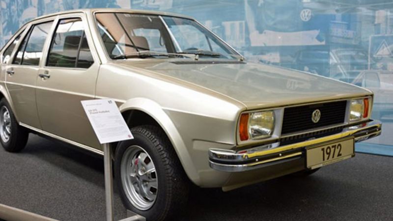 EA 272 1972, auto clásico modelo anterior a Passat de Volkswagen exhibido en Museo Volkswagen