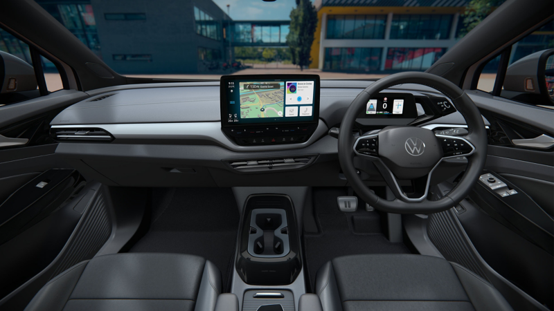 A view of the spacious ID.5 interior seats.