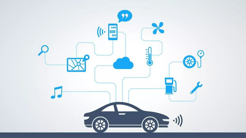 connected car illustrations