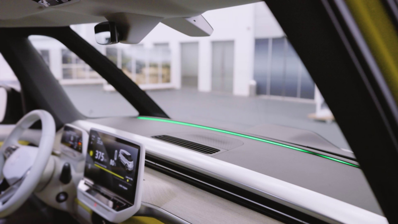 Rear seats in the VW ID. Buzz