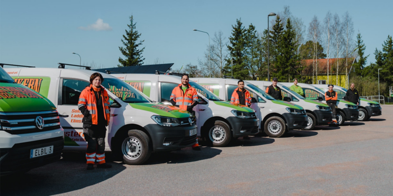 Elektrikens elbilsflotta med Volkswagen ABT e-Caddy