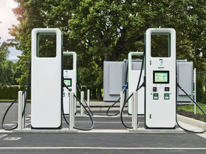 Electrify America EV charging stations.