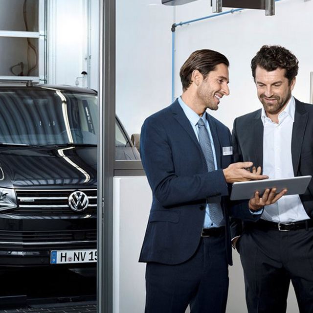 l'équipe commerciale de Volkswagen