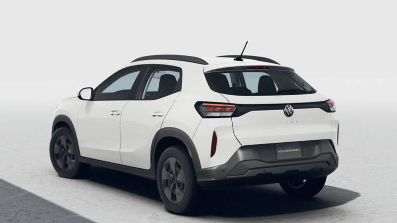 Vista trasera de camioneta Volkswagen Tera Trendline en color blanco.