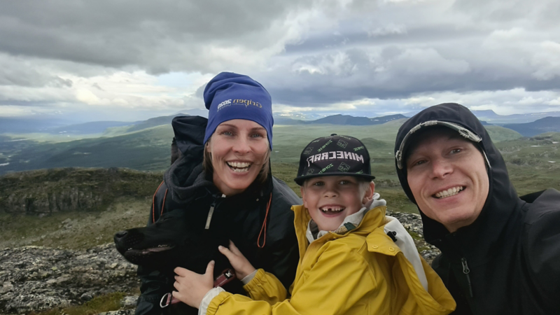 Familjen Gill på fjället