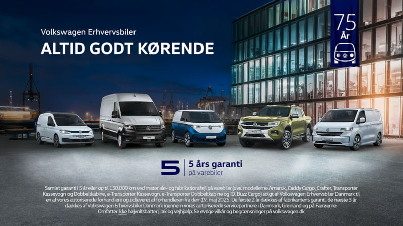Billede af Crafter, Transporter, ID. Buzz Cargo, Caddy Cargo og Amarok. 