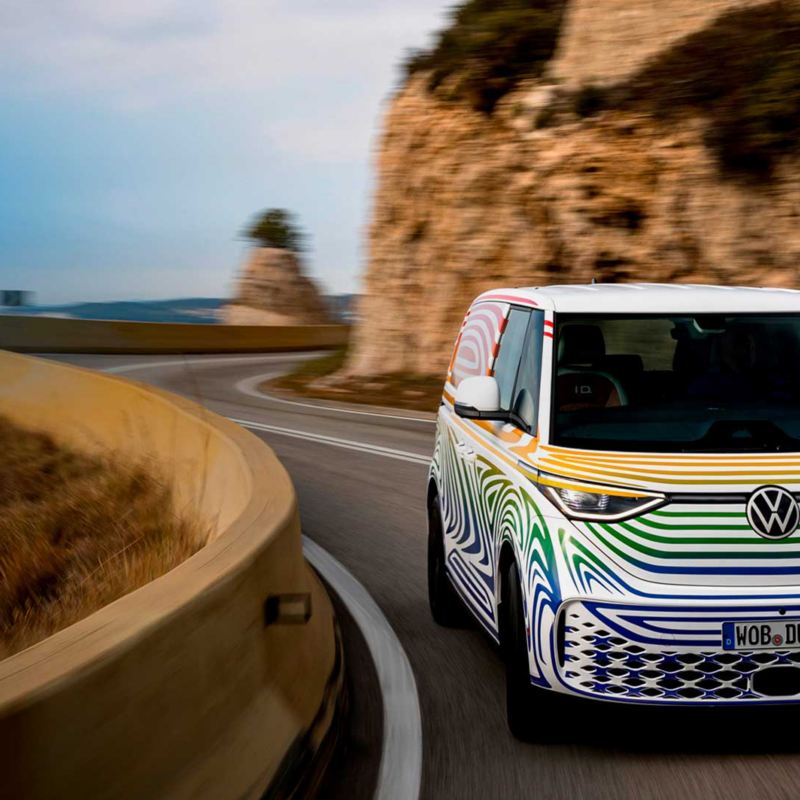 Van eléctrica ID. Buzz. Lanzamiento de vehículo eléctrico de Volkswagen. 