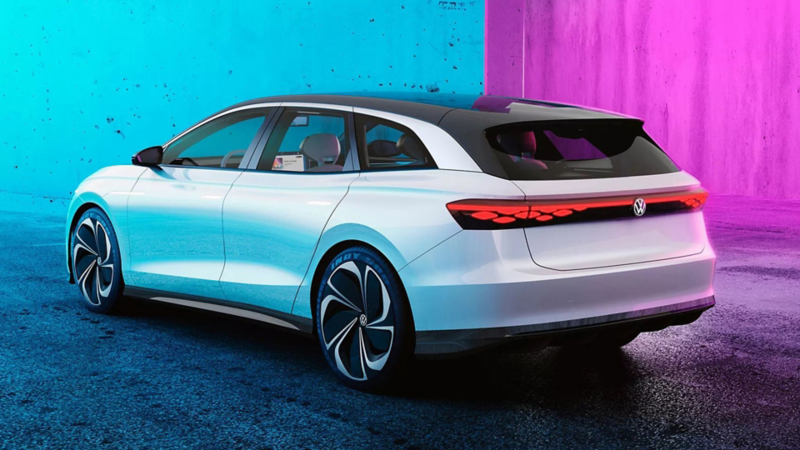 Face arrière de la Volkswagen ID. SPACE VIZZION.
