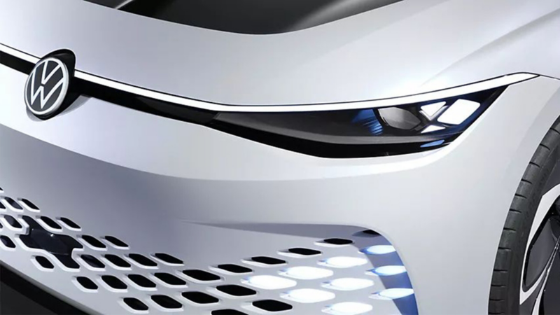 Face avant de la Volkswagen ID. SPACE VIZZION.