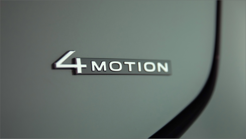 A close-up of the 4MOTION® badge on the 2027 Atlas. 