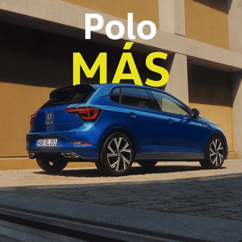Polo Azul anunciando gama mas de Volkswagen