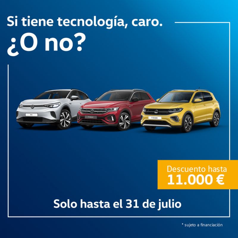 Gama Suv en oferta de Volkswagen en Canarias cartel