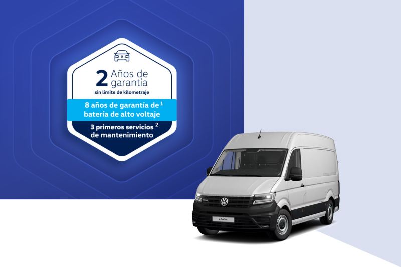 Garantía de fábrica para auto eléctrico VW e-Crafter