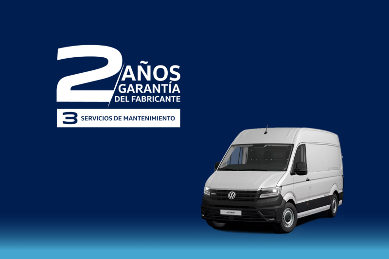 Garantía de fábrica para auto eléctrico VW e-Crafter