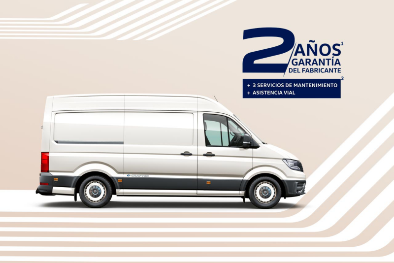 Garantía de fábrica para auto eléctrico VW e-Crafter 2024