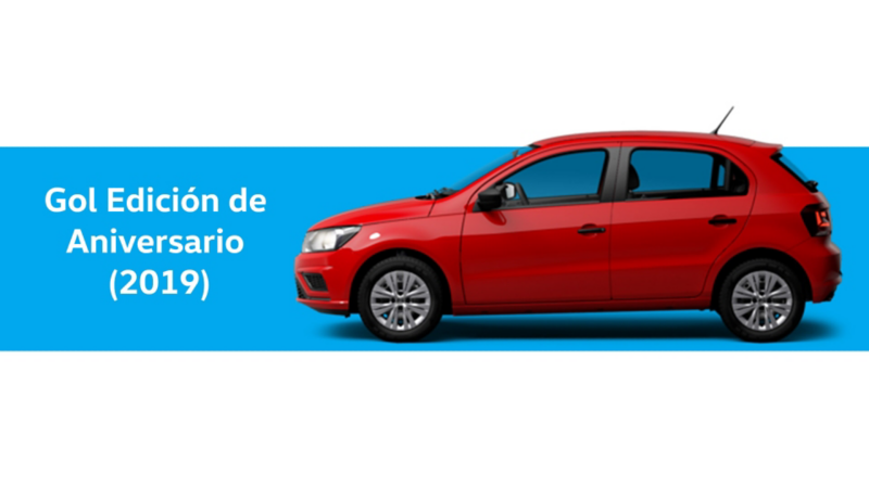 Gol edición aniversario lanzada en 2019 de Volkswagen
