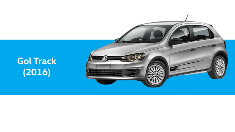 Gol Track de Volkswagen en color plateado