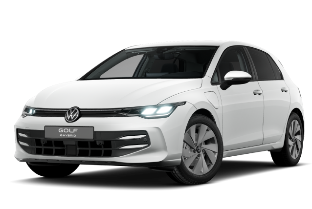 Golf ehybrid blanco fondo transparente
