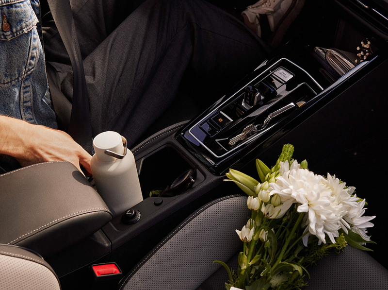 A close-up of the interior of a VW Golf