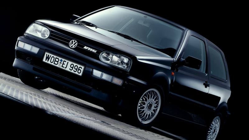 L'innovante Golf Mk3 VR6 et son moteur 6 cylindres.