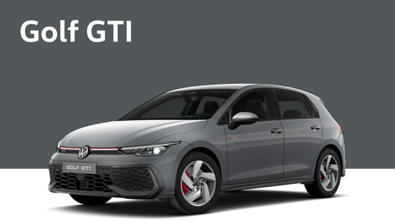 Golf Gti on a grey background