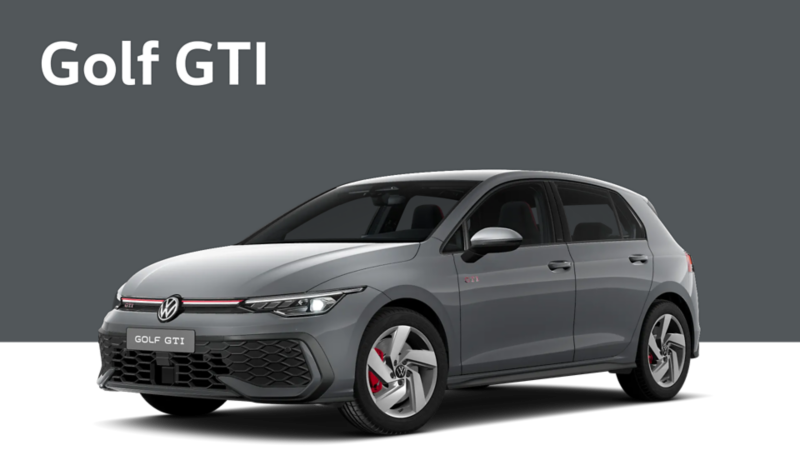 Golf Gti on a grey background