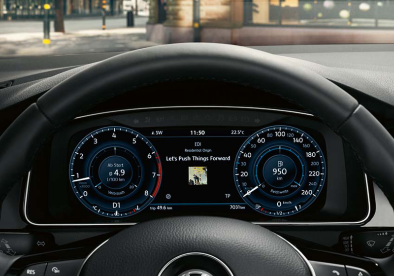 The Golf GTI active info display