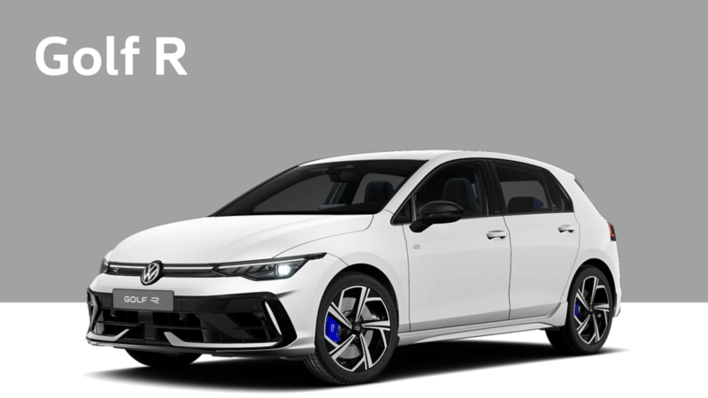 Golf R on a grey background