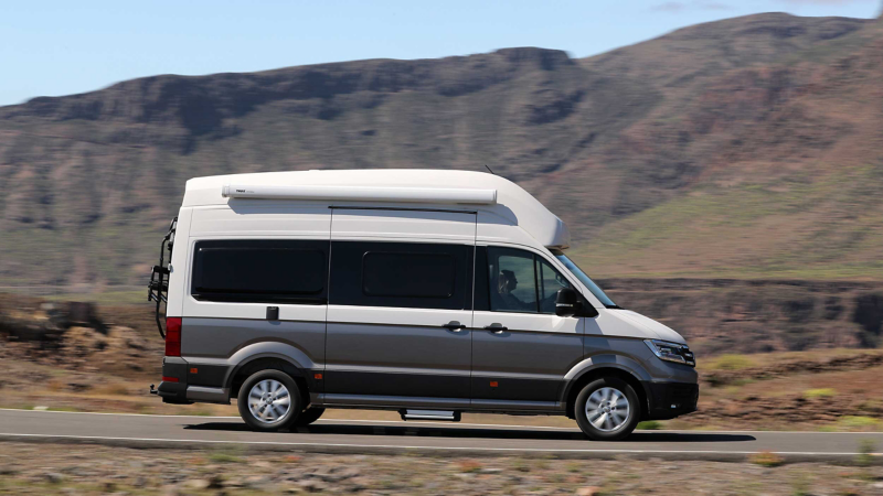 Gott om plats i Volkswagen Grand California husbil