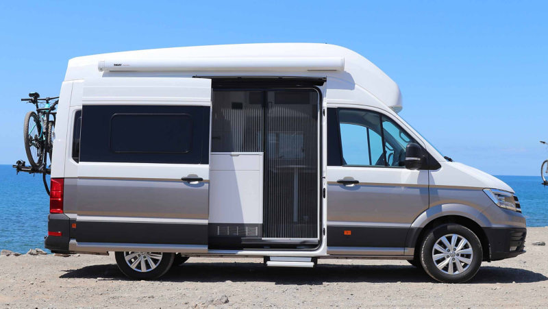 Håll insekter borta med heltäckande myggnät i Volkswagen Grand California husbil