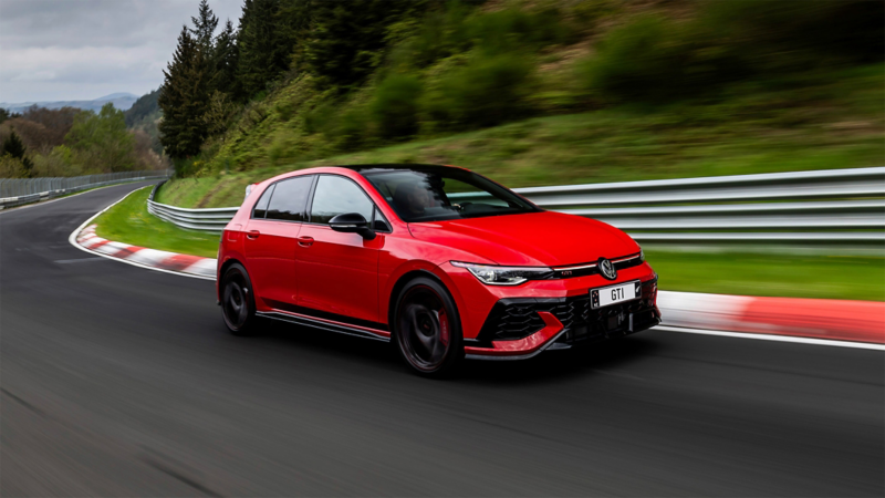Golf GTI E50 on the track