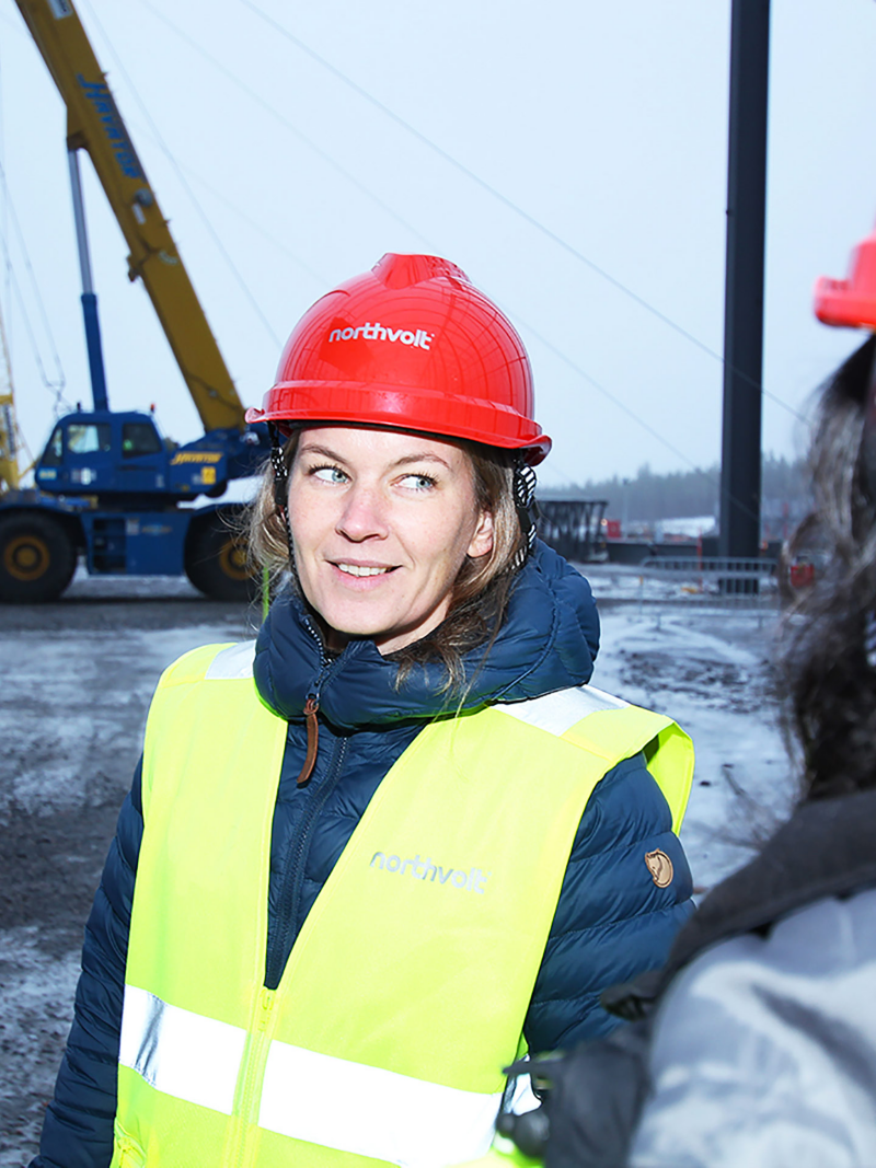 Hanna Hedlund guidar oss på Northvolts batteribygge